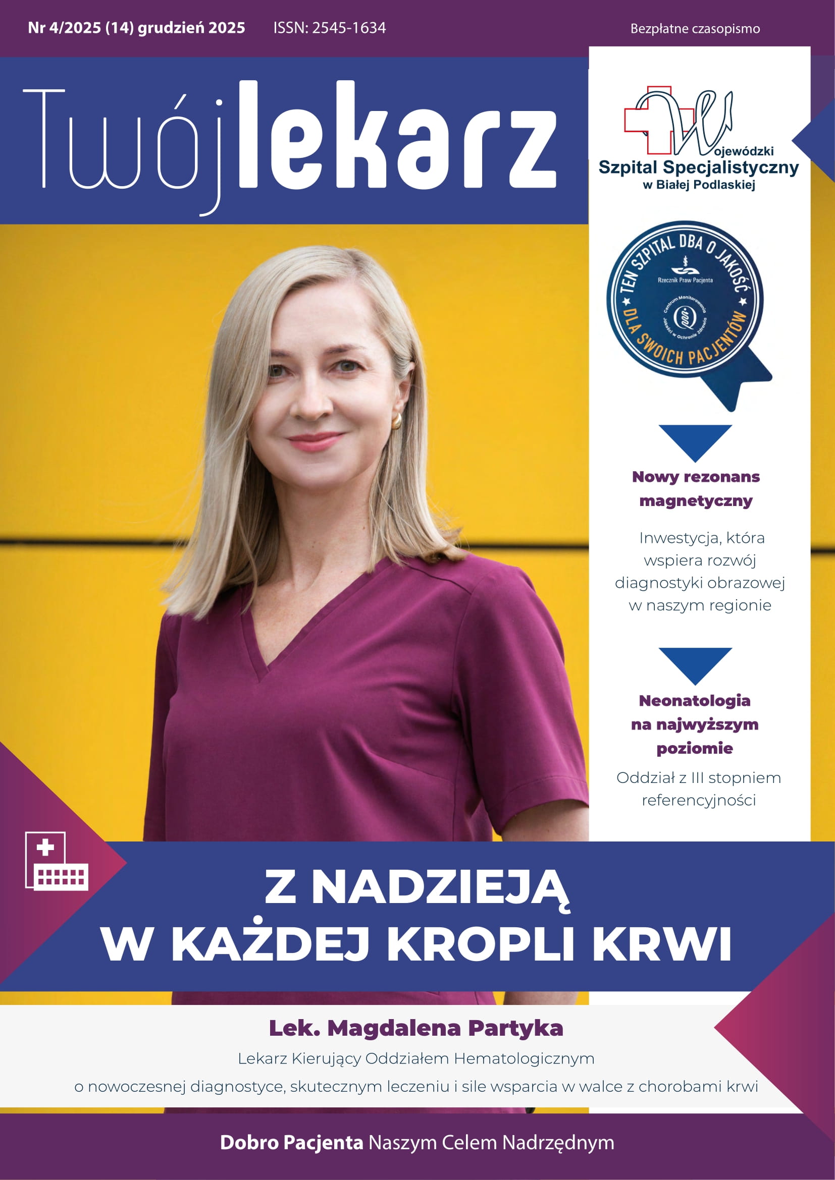Twój Lekarz Nr 4(14) grudzień 2025 OKŁADKA.