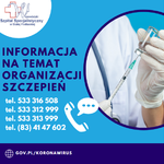 Numery Telefonów dotyczących organizacji szczepień