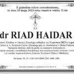 Infografika - nekrolog dr Riad Haidar.