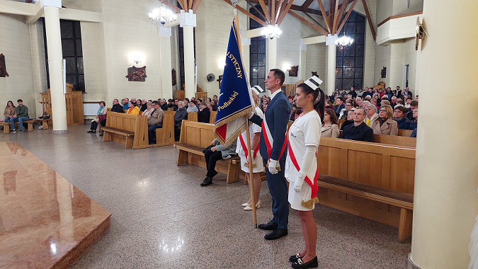 Msza święta z okazji święta Patrona Służby Zdrowia – Św. Łukasza - Poczet Sztandarowy WSzS.