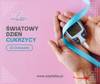 Baner - Światowy Dzień Cukrzycy w WSzS - 23 listopada 2024.