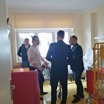 Mikołajki w WSzS. Obdarowanie prezentami pacjentów Oddziału Dziecięcego przez Dyrektora WSzS oraz Przewodniczącego Rady Społecznej Szpitala.