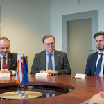 Uroczyste podpisanie umowy na budowę Wielospecjalistycznego Ośrodka Terapii Jednodniowych.