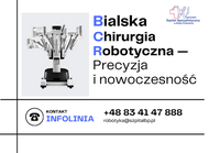 Infografika - Infolinia Bialska Chirurgia Robotyczna - Precyzja i nowoczesność.