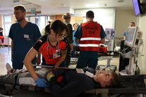 Działania w Szpitalnym Oddziale Ratunkowym z Izbą Przyjęć Wojewódzkiego Szpitala Specjalistycznego w Białej Podlaskiej w ramach symulacji wypadku masowego na A2.