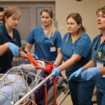 Działania w Szpitalnym Oddziale Ratunkowym z Izbą Przyjęć Wojewódzkiego Szpitala Specjalistycznego w Białej Podlaskiej w ramach symulacji wypadku masowego na A2.