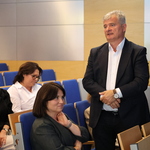 Spotkanie szkoleniowe „Forum współpracy oddziałów – pacjent hematologiczny” w auli Wojewódzkiego Szpitala Specjalistycznego w Białej Podlaskiej.