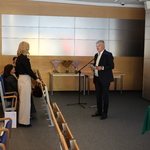 Spotkanie szkoleniowe „Forum współpracy oddziałów – pacjent hematologiczny” w auli Wojewódzkiego Szpitala Specjalistycznego w Białej Podlaskiej.