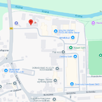 Mapka ulic Białej Podlaskiej z zaznaczoną lokalizacją nowego Punktu Pobrań.