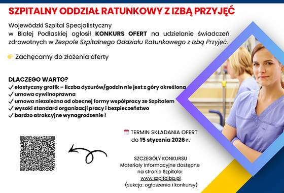 Infografika - Konkurs ofert – SOR z Izbą Przyjęć.
