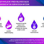 Infografika - Przywileje Honorowego Dawcy Krwi.