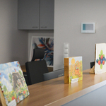 Recepcja w nowym pawilonie Zakładu Opiekuńczo-Leczniczego.