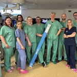 Zespół wykonujący pierwsze w Polsce zabiegi z wykorzystaniem cewnika TactiFlex Duo. 