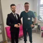 Artur Kozioł – Dyrektor Wojewódzkiego Szpitala Specjalistycznego w Białej Podlaskiej oraz dr n. med. Bożydar Tylus – Lekarz Kierujący Oddziałem Ginekologiczno - Położniczym naszego Szpitala.